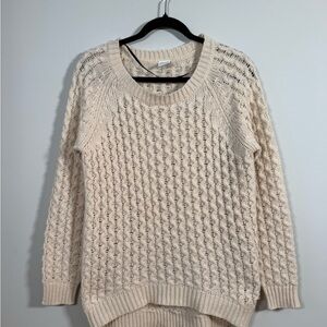 Vero Moda “FARGO” Textured Knit Cream Sweater – Size M 🤍 Cozy Winter Pullover